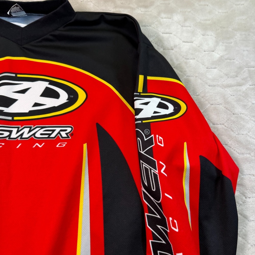 VTG Answer Racing Motocross Jersey Men's Size S Red Made In USA Shirt - Picture 5 of 11